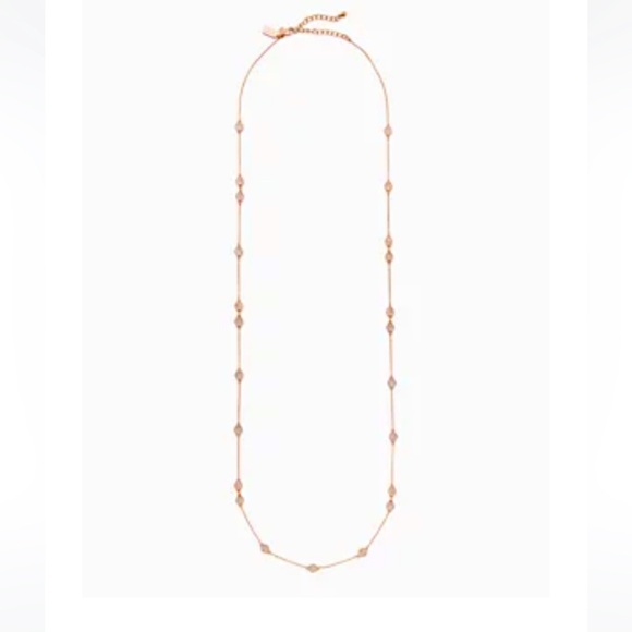 Kate Spade Gatsby Dot Mini Scatter Necklace- Rose Gold - Picture 1 of 7